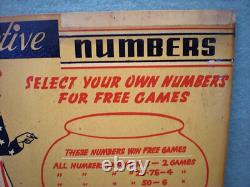 Rare Vintage Uncle Sam Gambling Game of Chance Amusement Advertising Wooden Sign