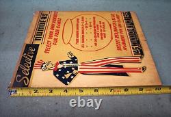 Rare Vintage Uncle Sam Gambling Game of Chance Amusement Advertising Wooden Sign