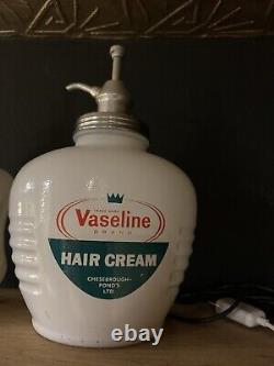 Rare Vintage Vaseline Barber Shop Hair Cream Dispenser