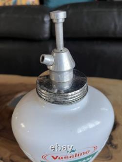 Rare Vintage Vaseline Barber Shop Hair Cream Dispenser