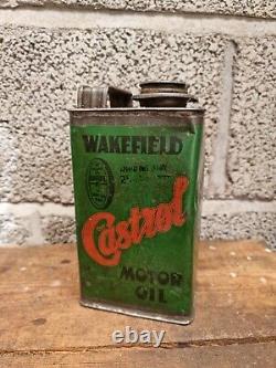 Rare Vintage Wakefield Castrol Motor Oil Summer Grade Quart Can Automobilia