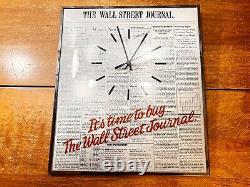 Rare Vintage Wall Street Journal Advertising Retailer Wall Clock