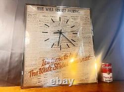 Rare Vintage Wall Street Journal Advertising Retailer Wall Clock