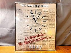 Rare Vintage Wall Street Journal Advertising Retailer Wall Clock
