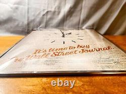 Rare Vintage Wall Street Journal Advertising Retailer Wall Clock