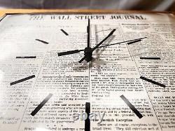Rare Vintage Wall Street Journal Advertising Retailer Wall Clock