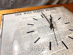 Rare Vintage Wall Street Journal Advertising Retailer Wall Clock