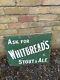 Rare Vintage Whitbread's Stout Enamel Sign