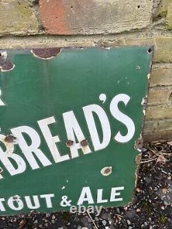 Rare Vintage Whitbread's Stout Enamel Sign
