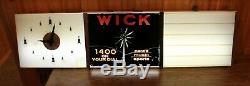 Rare Vintage Wick 1400 Am Radio Station Lighted Sign Scranton Pa Works 48