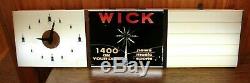 Rare Vintage Wick 1400 Am Radio Station Lighted Sign Scranton Pa Works 48