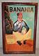 Rare Vintage Y'a Bon Banania 1980s Carved Hand Painted 23 X 16 Wood Advertising