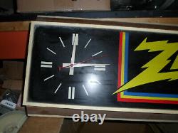 Rare! Vintage Zenith advertising Clock sign, Lighted, Corded