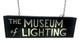 Rare Vintage illuminated sign Museum of Lighting Hanging
