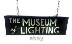 Rare Vintage illuminated sign Museum of Lighting Hanging