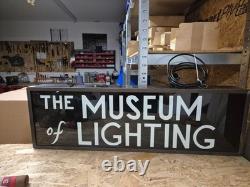 Rare Vintage illuminated sign Museum of Lighting Hanging