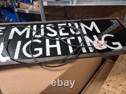 Rare Vintage illuminated sign Museum of Lighting Hanging