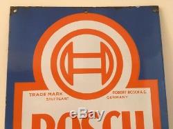 Rare! Vintage orginal Bosch Sales & Service double sided porcelain sign 16x24