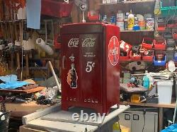 Rare Vintage retro Coke Cola bottle Fridge pantry ice box mid 50 60s cave Cooler