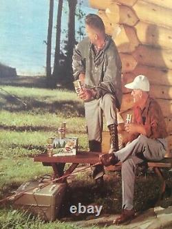 Rare Vtg 1960's 1970s Grain Belt Beer Bar Hunting Fishing Cabin Sign Feed Oil