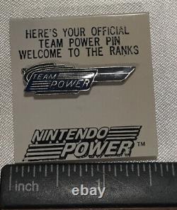 Rare Vtg 1988 Nintendo Power Employee Team Power Video Game Magazine Lapel Pin