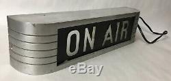 Rare Vtg Rca On Air Light Studio Warning Sign Radio Station Recording Aluminum