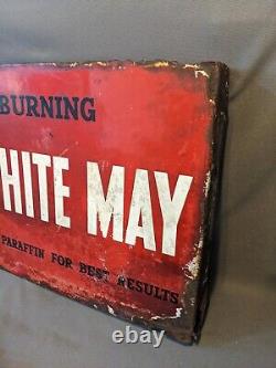 Rare vintage Enamel BP Sign double sided Shell advertising