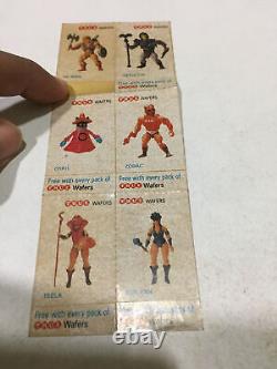 Rare vintage He-Man MOTU heman skeletor paper stickers advertise promo India