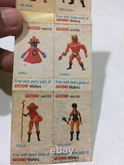 Rare vintage He-Man MOTU heman skeletor paper stickers advertise promo India