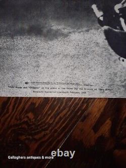 Rare vintage Large Easy Rider chopper movie Poster Peter Fonda 1969 Motorcycles