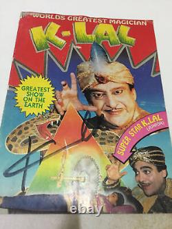 Rare vintage Magic Magician K. LAL advertise promo magazine/brochure India