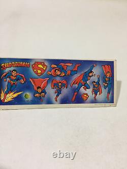 Rare vintage Superman paper stickers advertise promo India