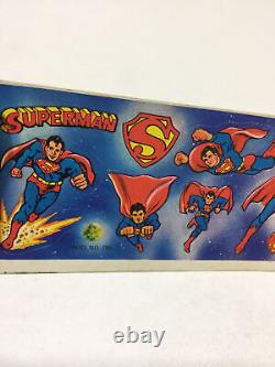 Rare vintage Superman paper stickers advertise promo India
