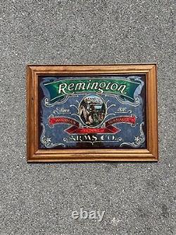 Remington Arms Co. Rare Vintage Dealer Sign Advertising Mirror USA