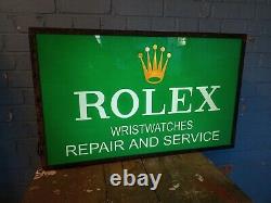 Rolex watches illuminated sign vintage rare collectable submariner oyster