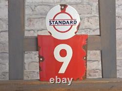 STANDARD Enamel Sign 9.4x5.9 (24x15cm) Nice Rare Vintage Collector Garage Decor