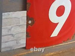 STANDARD Enamel Sign 9.4x5.9 (24x15cm) Nice Rare Vintage Collector Garage Decor