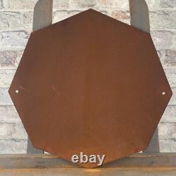 SUNRAY Enamel Sign ø 16.1 (41cm) Rare Nice Retro Oil Vintage Antique Store Sign