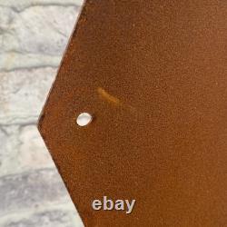 SUNRAY Enamel Sign ø 16.1 (41cm) Rare Nice Retro Oil Vintage Antique Store Sign
