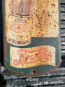 SUPER RARE Vintage Pepsi Thermometer! Roached but original! With in tact thermo