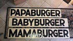 SUPER RARE Vintage Set Of 40s/50s A&W Masonite Menu Board Advertising Signs