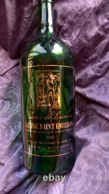 Saint Emilion, 1982 Vintage jeroboam empty wine Bottle Very Rare collectors