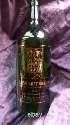 Saint Emilion, 1982 Vintage jeroboam empty wine Bottle Very Rare collectors