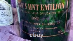 Saint Emilion, 1982 Vintage jeroboam empty wine Bottle Very Rare collectors