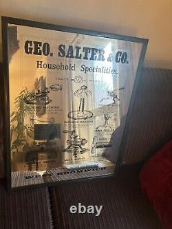 Salter mirror Geo Salter & Co household specialities rare collectable vintage