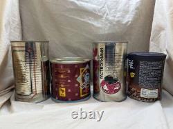 Set of 3 Sealed NEW soviet vintage tin jar coffee USSR 1990s + Nescafe 2003 RARE