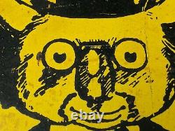 Small Vintage Rare Australian Enamel GUMLYPA Koala Bear Chewing Gum Sign