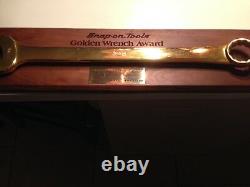 Snap On Tools Collectable VINTAGE 24K GOLD PLATED TOP DEALER AWARD 1985 RARE$$$$