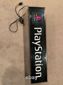 Sony Playstation PS1 RARE vintage light up video game sign works GREAT nice cond