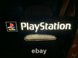 Sony Playstation PS1 RARE vintage light up video game sign works GREAT nice cond